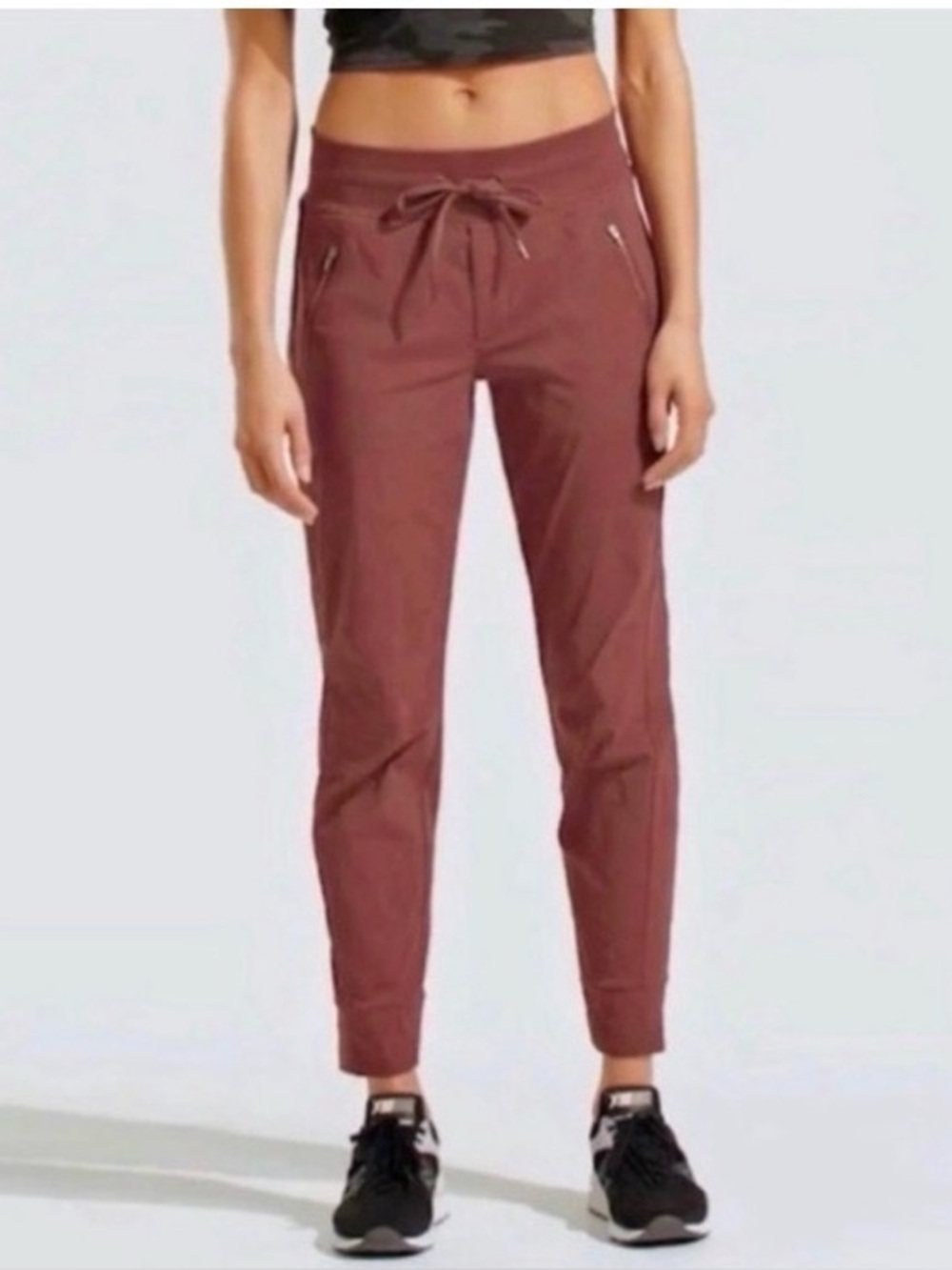 Athleta Trekkie North Maroon Joggers Size 4